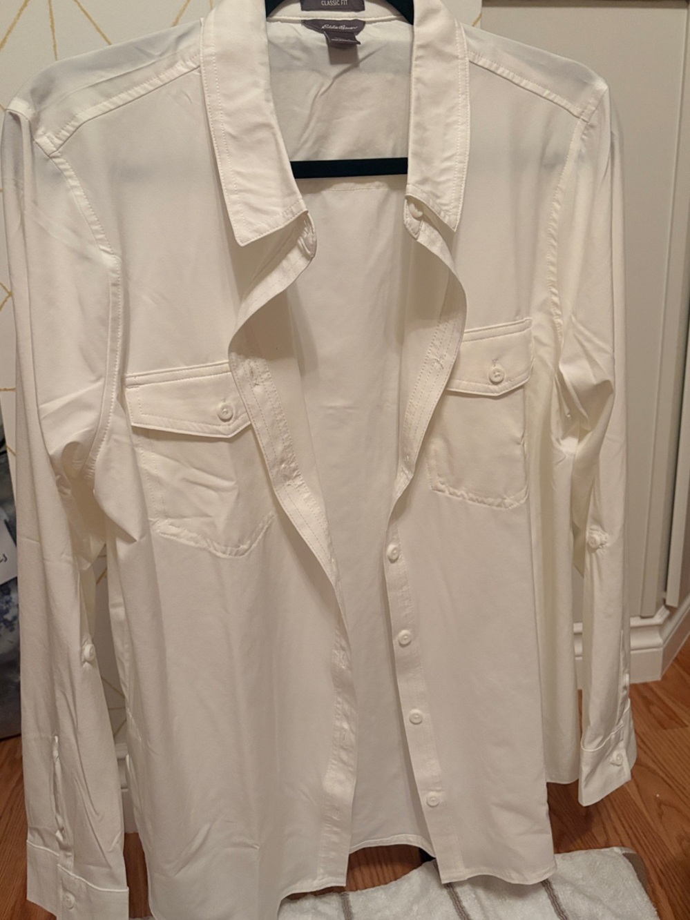 Eddie Bauer White Button-Down Shirt (Never Worn!)